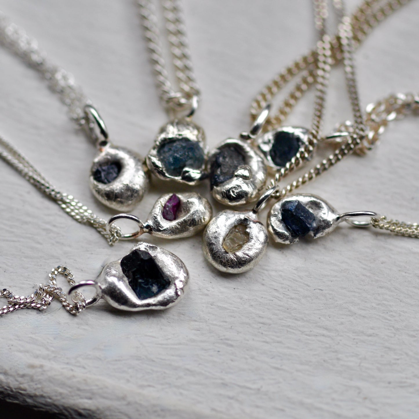 Stone Sapphire Necklace