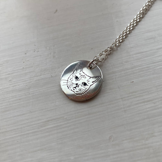 Custom Pet Portrait Necklace