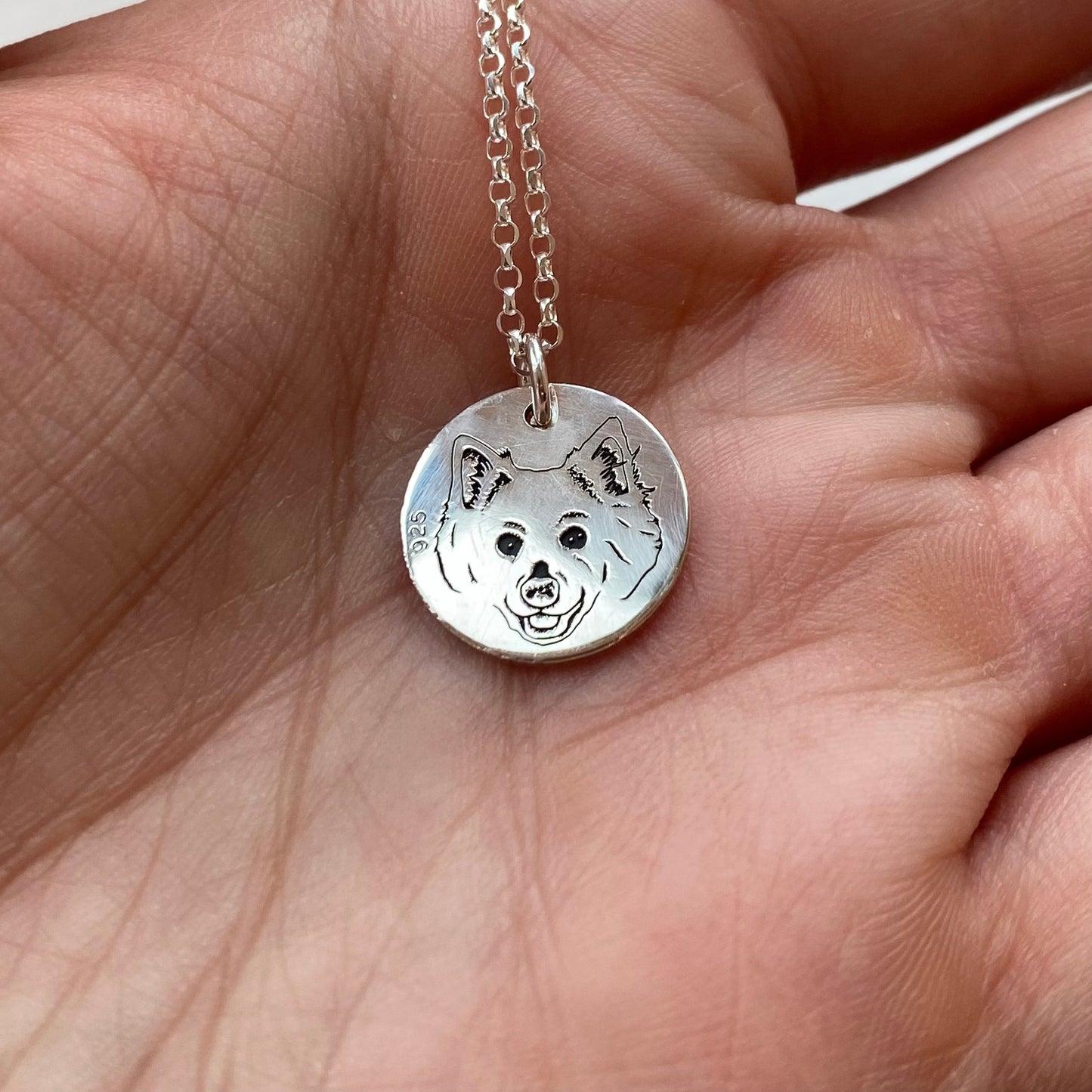 Custom Pet Portrait Necklace